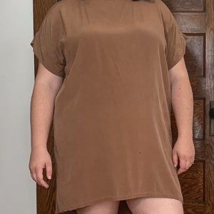 Elizabeth Suzann Georgia Dress Silk Crepe Moss OSP